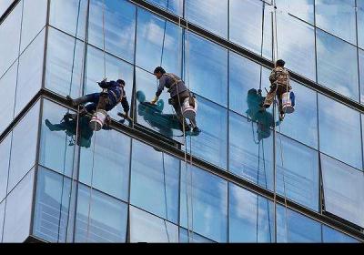 成都营门口西区医院主体楼外墙清洗